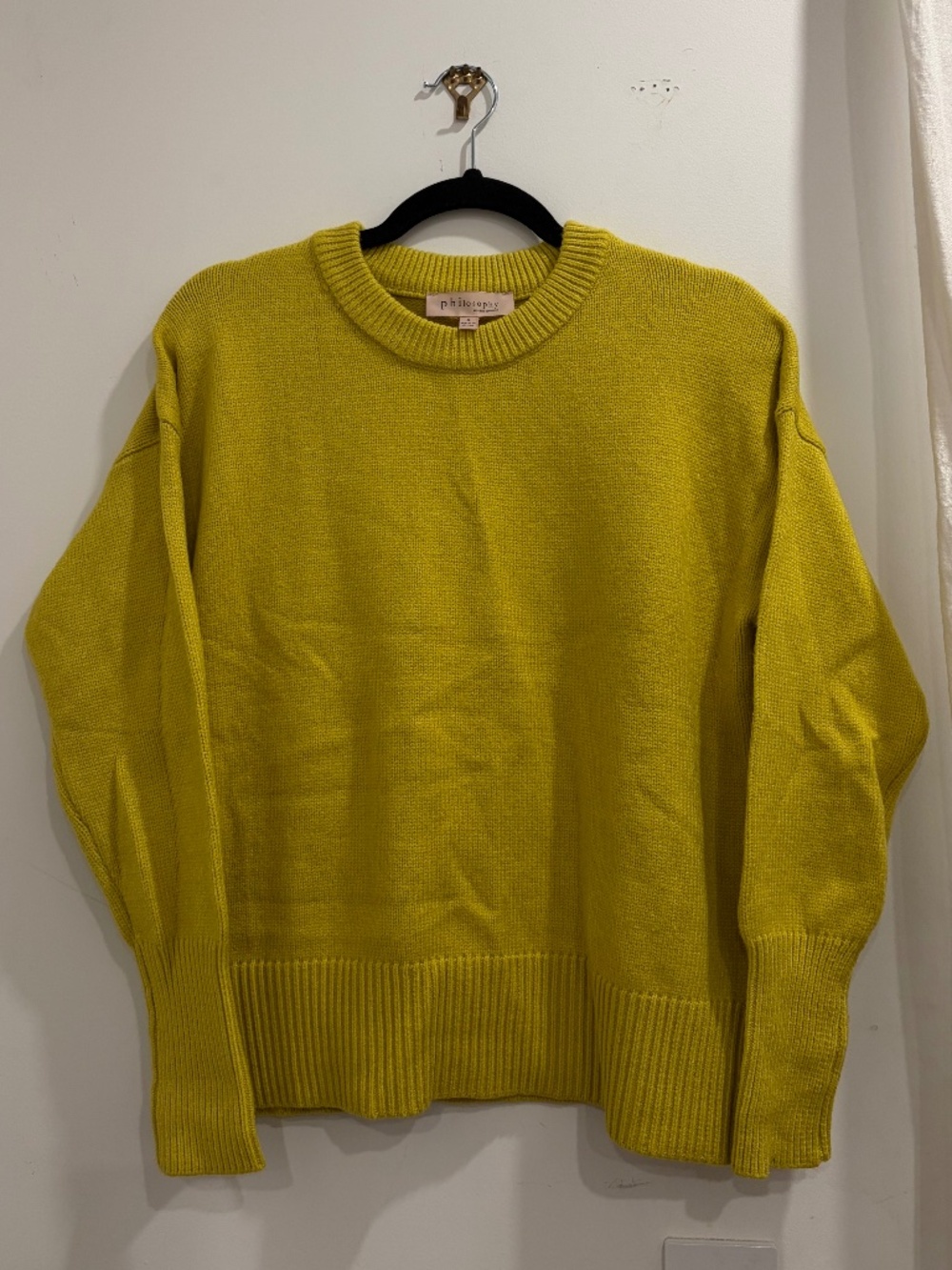 Philosophy Women’s Yellow Knit Sweater (Size S)